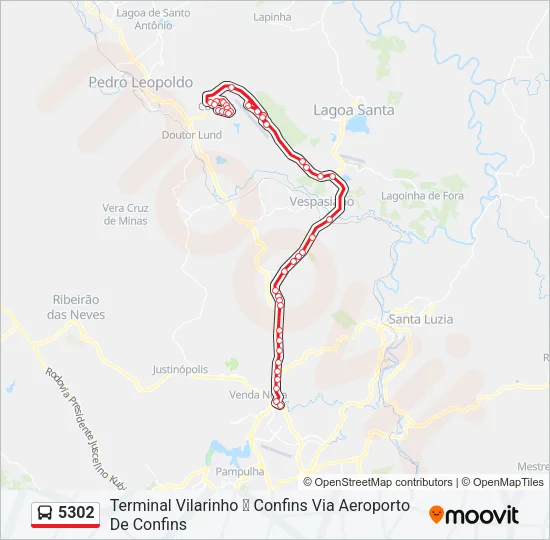 5302 Bus Line Map