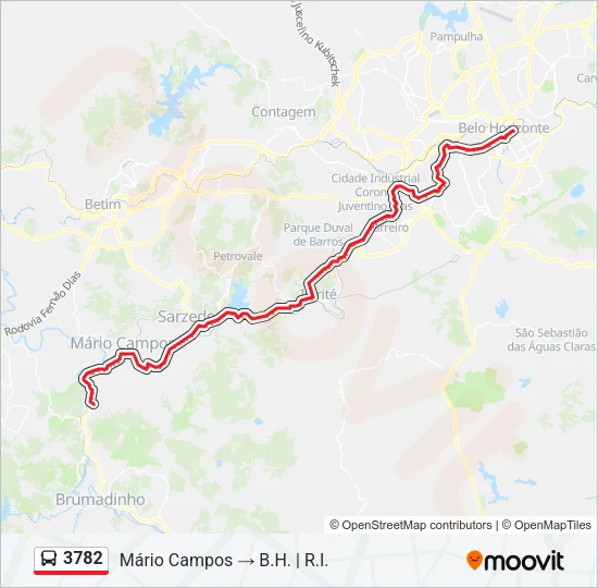 3782 Bus Line Map