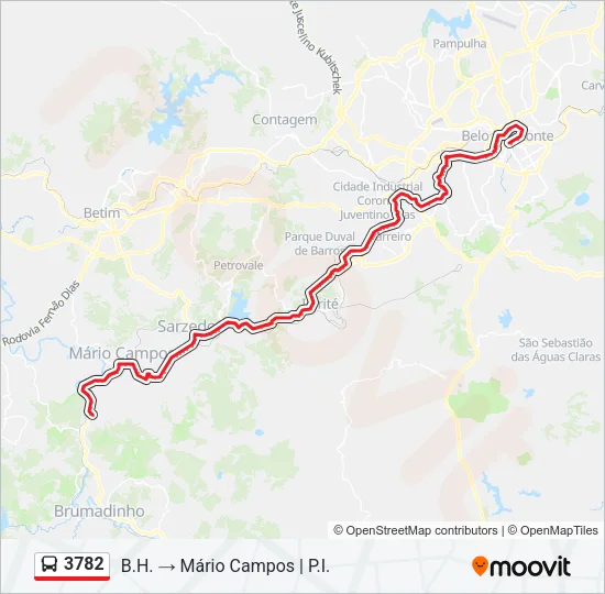 3782 Bus Line Map