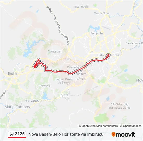 3125 Bus Line Map