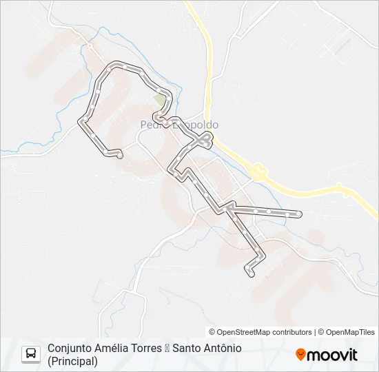 250 Bus Line Map