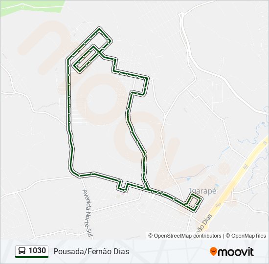 1030 bus Line Map