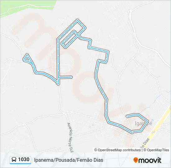 1030 Bus Line Map