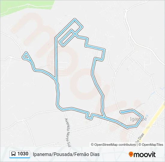 1030 Bus Line Map
