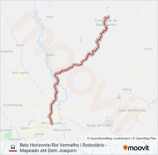 SERRO 1080 Bus Line Map