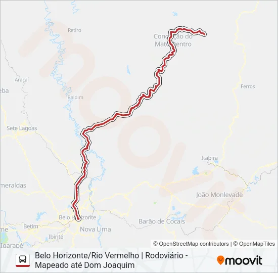 SERRO 1080 Bus Line Map