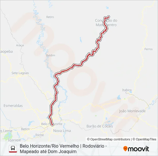 SERRO 1080 Bus Line Map