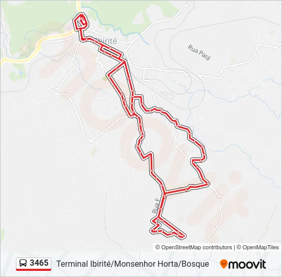 3465 Bus Line Map