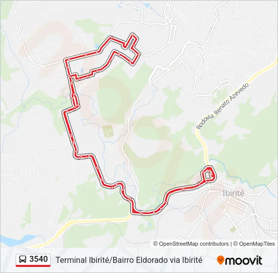 3540 Bus Line Map