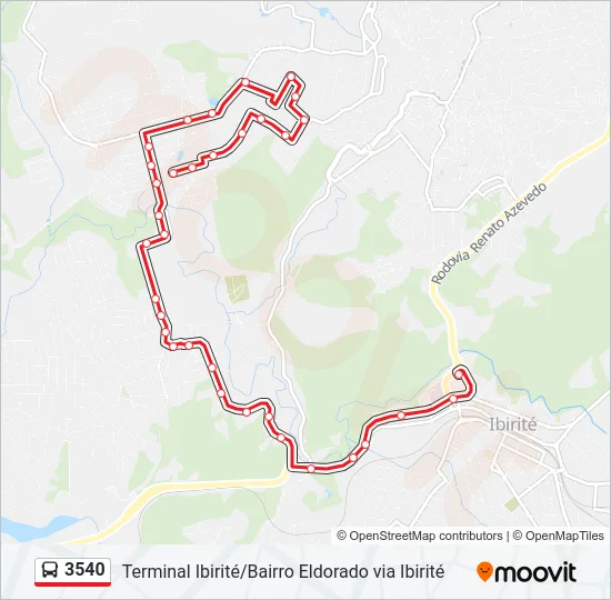 3540 Bus Line Map