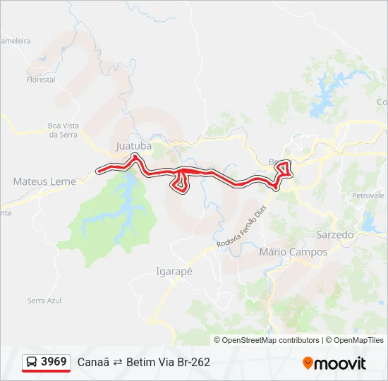 3969 Bus Line Map