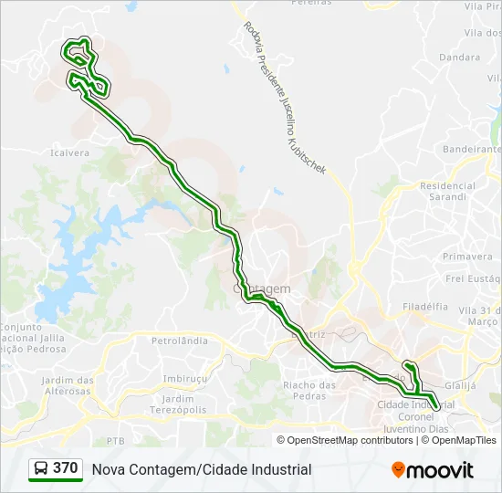 370 Bus Line Map