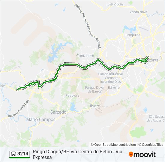 3214 bus Line Map