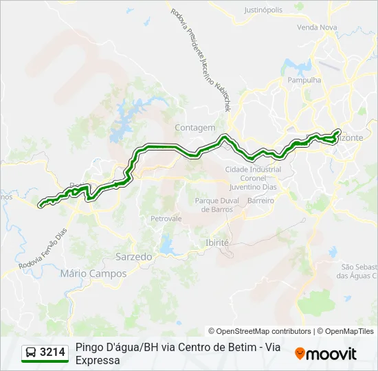 3214 Bus Line Map
