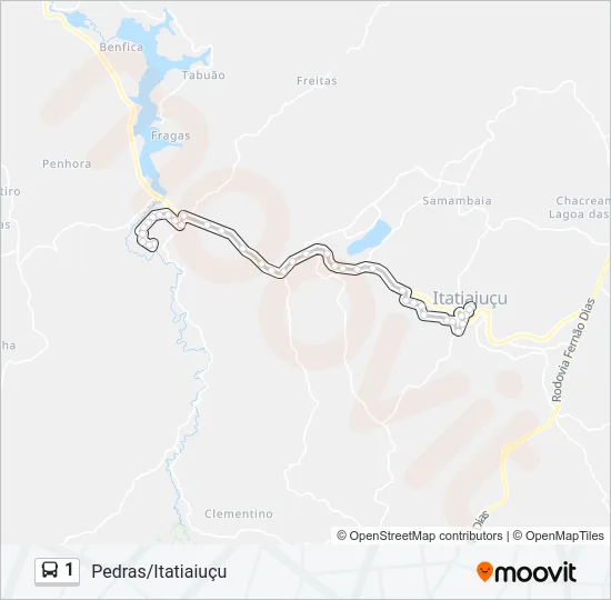 1 Bus Line Map