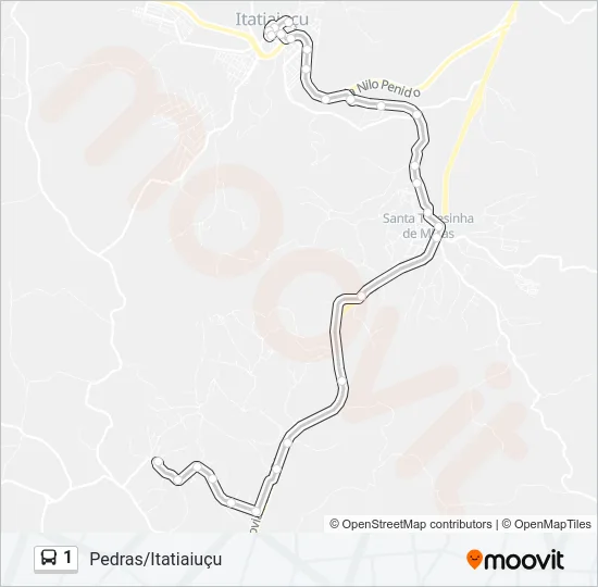 1 Bus Line Map