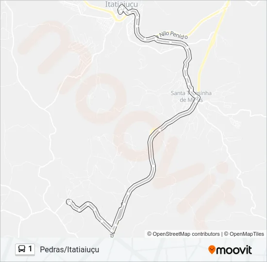 1 Bus Line Map