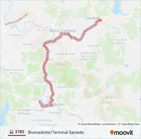 3785 Bus Line Map