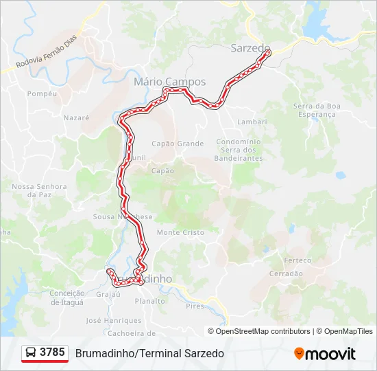 3785 Bus Line Map