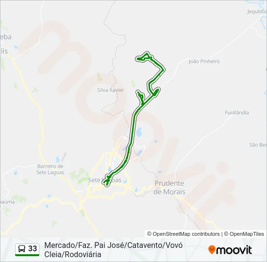 33 Bus Line Map