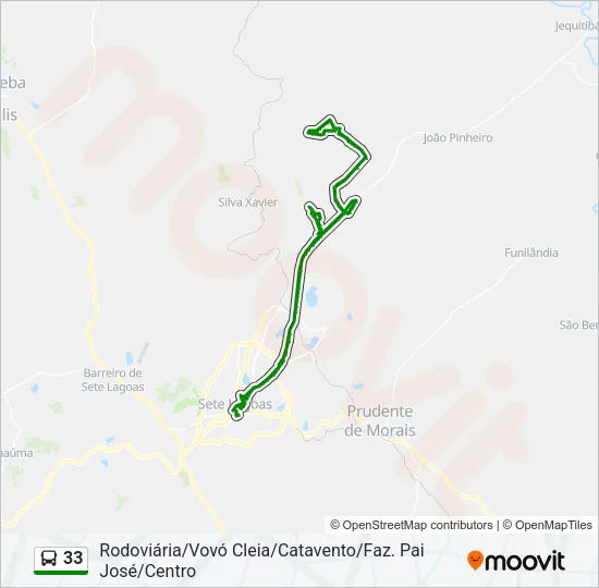33 Bus Line Map