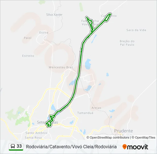 33 Bus Line Map