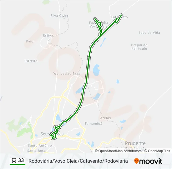 33 Bus Line Map