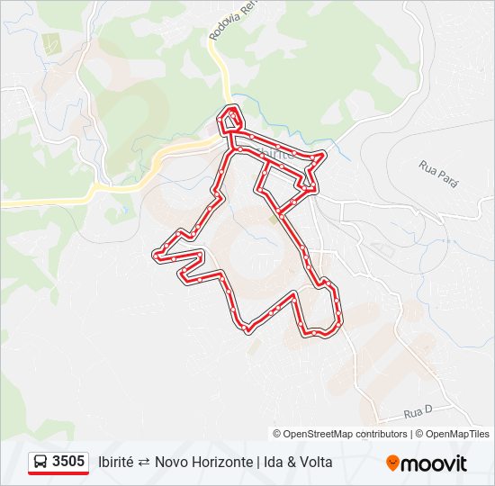 3505 bus Line Map