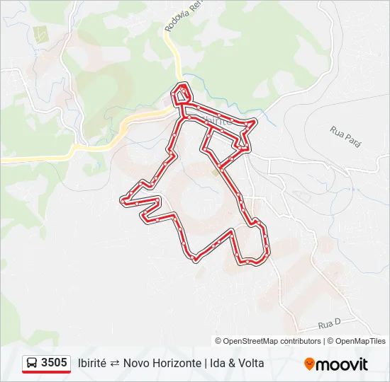 3505 Bus Line Map