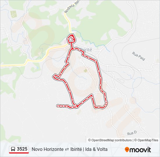 3525 bus Line Map