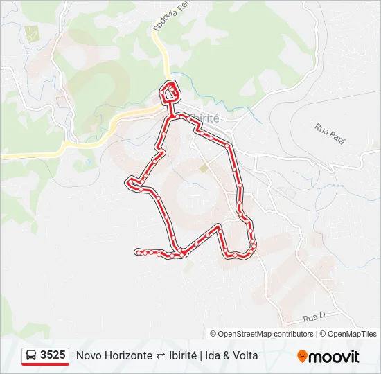 3525 Bus Line Map