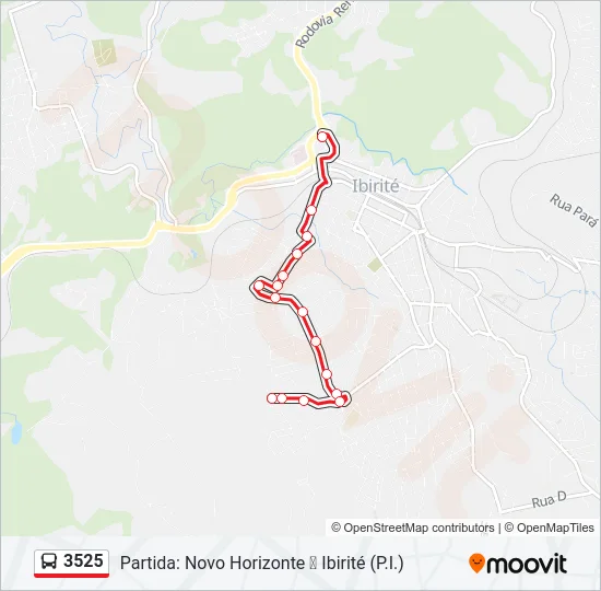 3525 Bus Line Map
