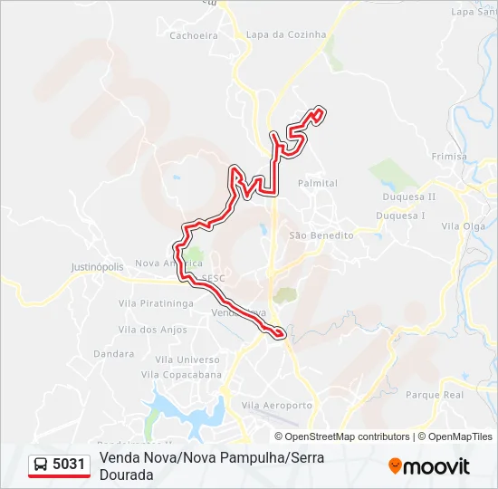 5031 Bus Line Map