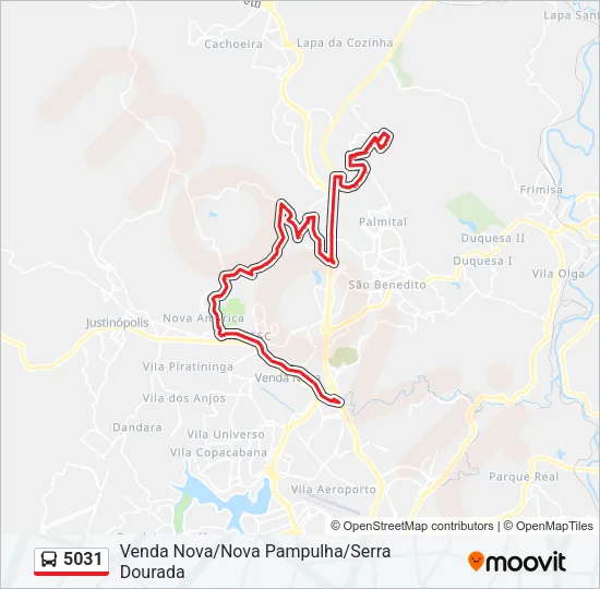 5031 Bus Line Map
