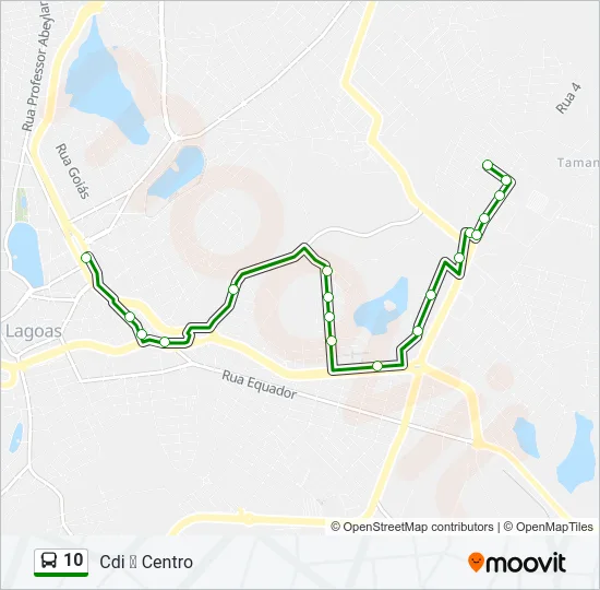 10 Bus Line Map