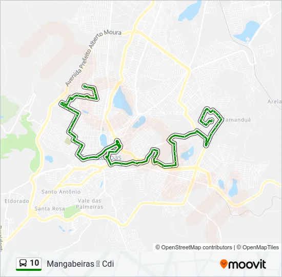 10 Bus Line Map