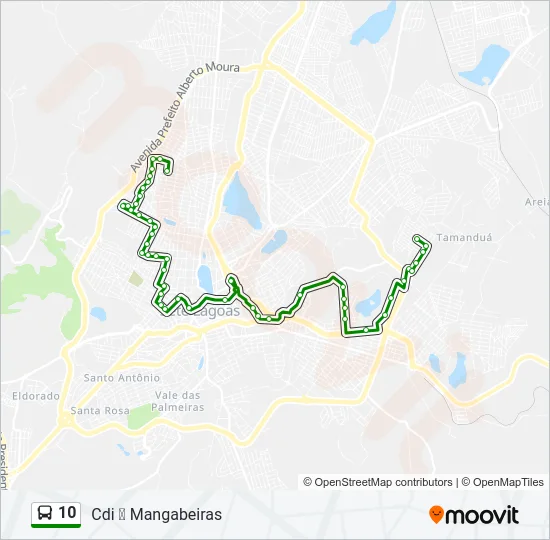 10 Bus Line Map