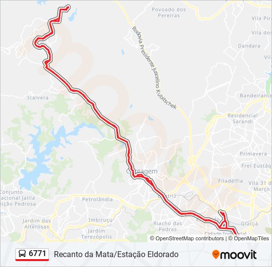 6771 bus Line Map