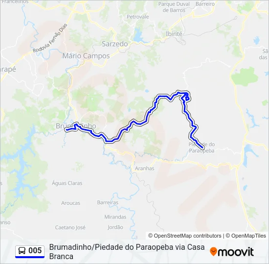 005 Bus Line Map