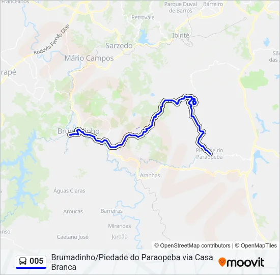 005 Bus Line Map