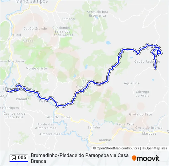 005 Bus Line Map