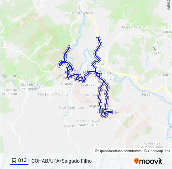 013 Bus Line Map