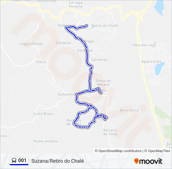 001 Bus Line Map