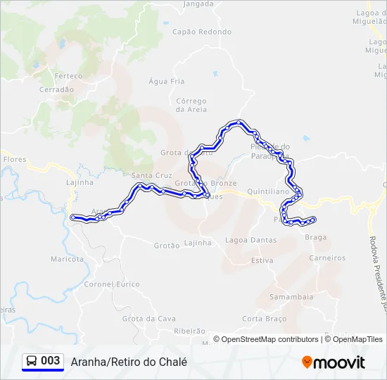 003 Bus Line Map