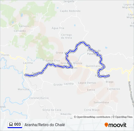 003 Bus Line Map