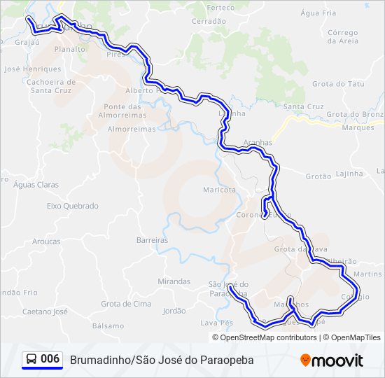 Rota da linha 010: horários, paradas e mapas - Brumadinho → Toca Via  Maricota (Atualizado)