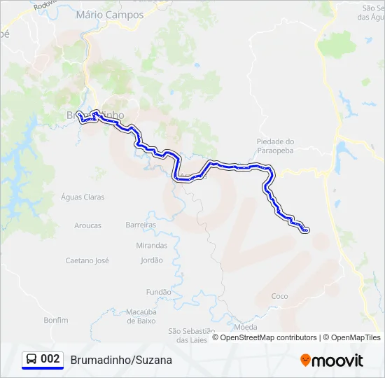 002 Bus Line Map