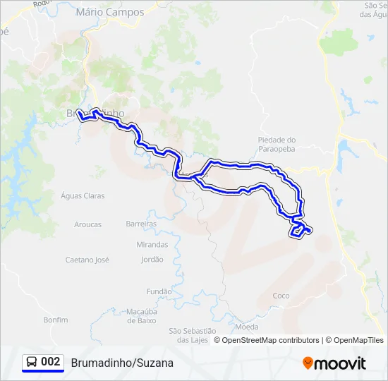 002 Bus Line Map