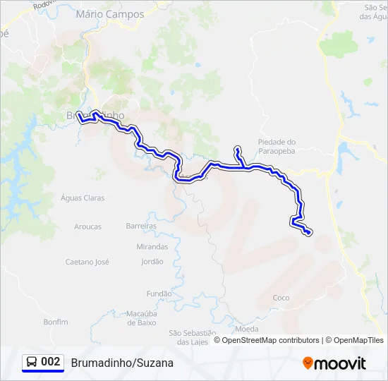 002 Bus Line Map