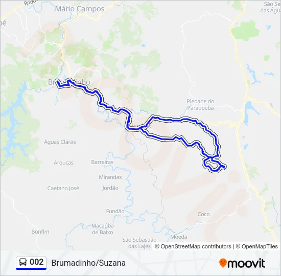 002 Bus Line Map